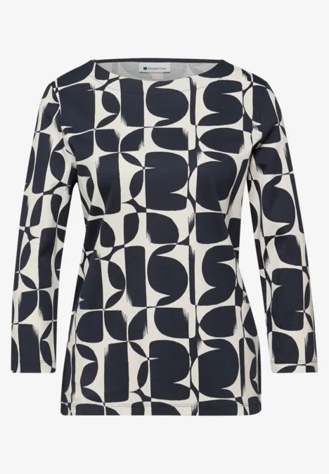 Gemustertes Shirt shadowed navy