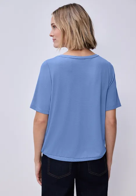 T-shirt avec imprimé bonnet blue