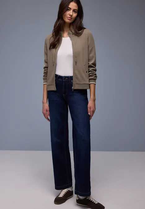 Zipper Jacke light terra mocha