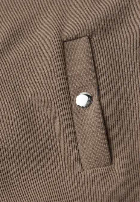 Zipper Jacke light terra mocha