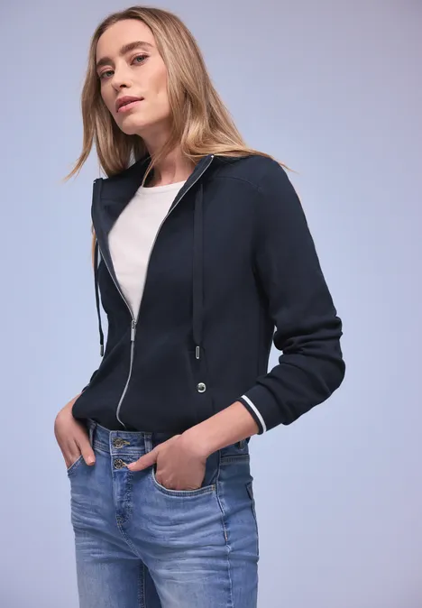 Zipper Jacke shadowed navy
