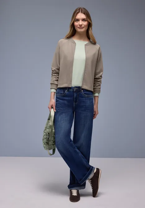 Gemusterte Jacke light terra mocha