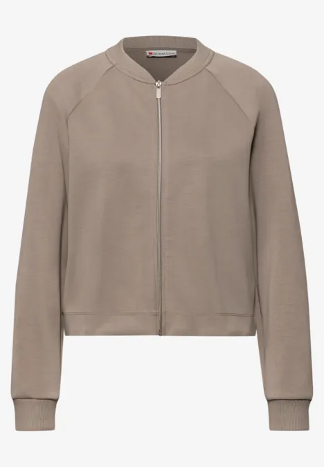 Gemusterte Jacke light terra mocha
