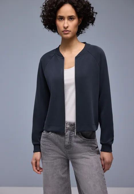 Gemusterte Jacke shadowed navy