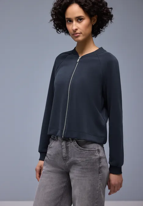 Gemusterte Jacke shadowed navy