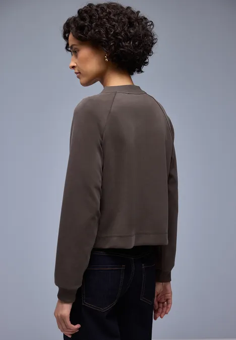 Gemusterte Jacke molten earth