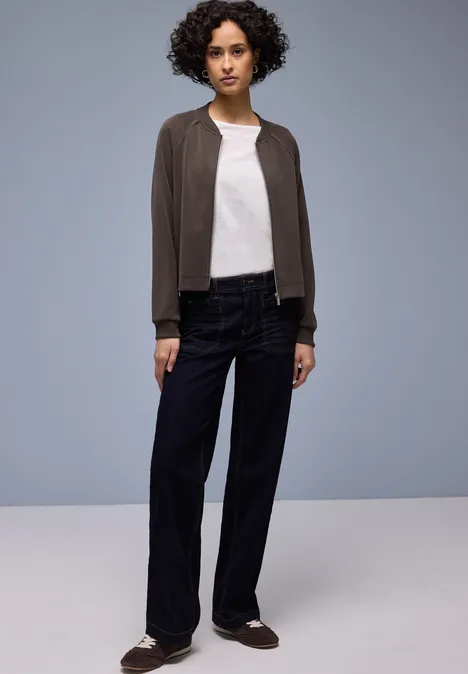 Gemusterte Jacke molten earth