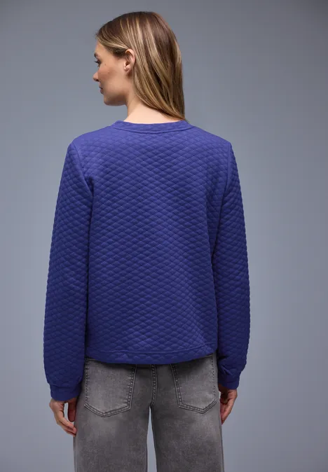 Zipper Jacke mit Struktur amparo blue