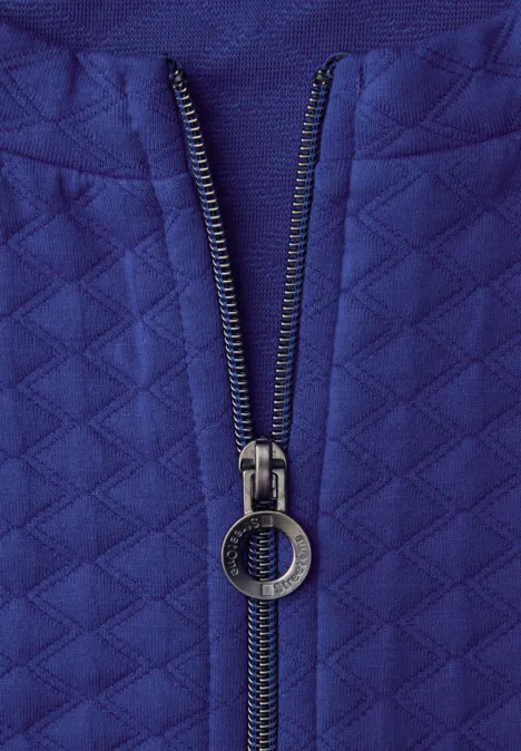 Zipper Jacke mit Struktur amparo blue