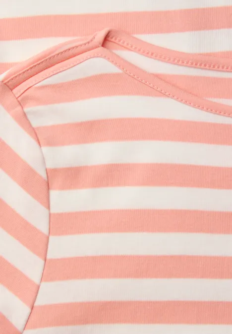 Bluzka w paski light apricot