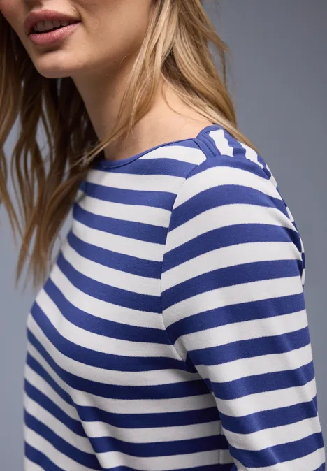 Gestreept shirt amparo blue