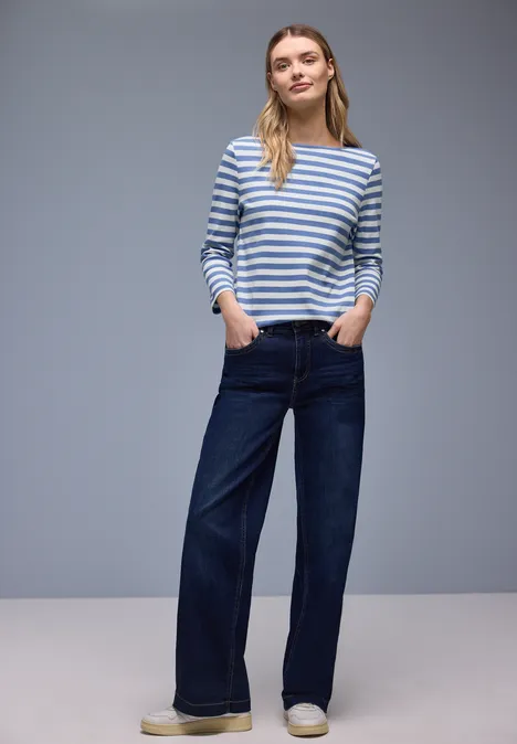 Gestreiftes Shirt bonnet blue