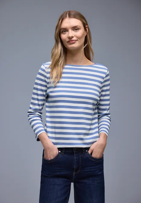 Gestreiftes Shirt bonnet blue