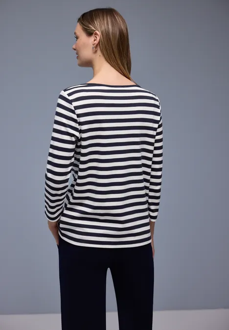 Bluzka w paski shadowed navy