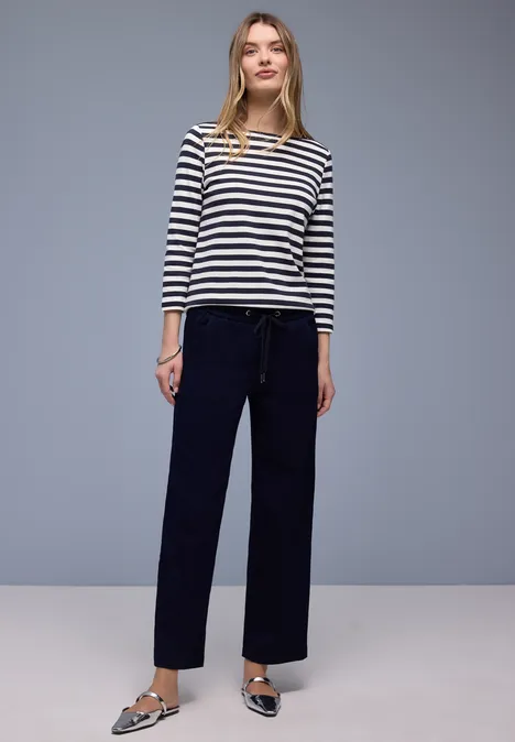 Bluzka w paski shadowed navy