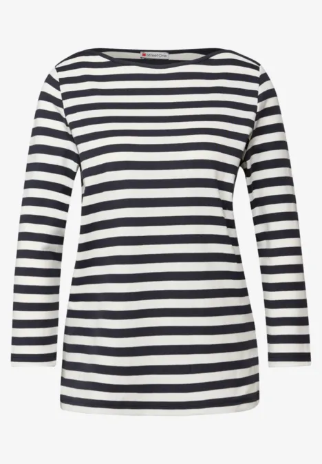Bluzka w paski shadowed navy