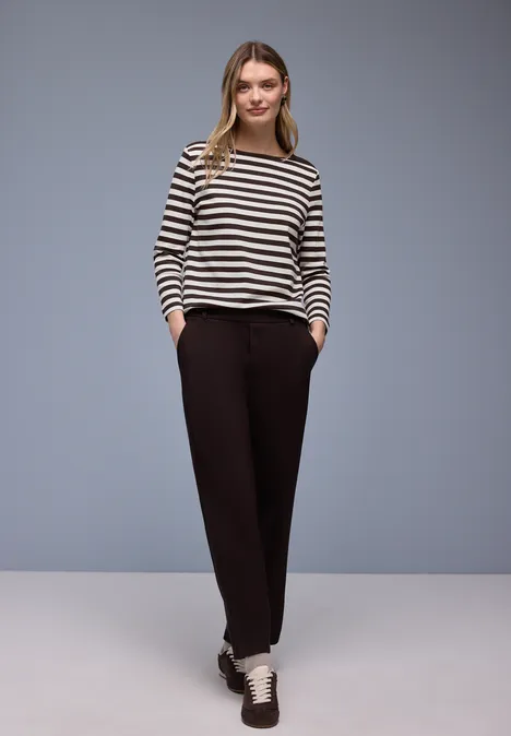 Bluzka w paski molten earth