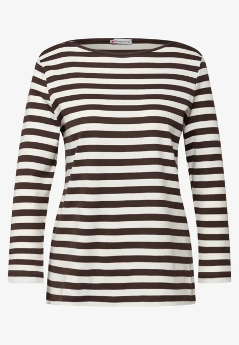 Bluzka w paski molten earth