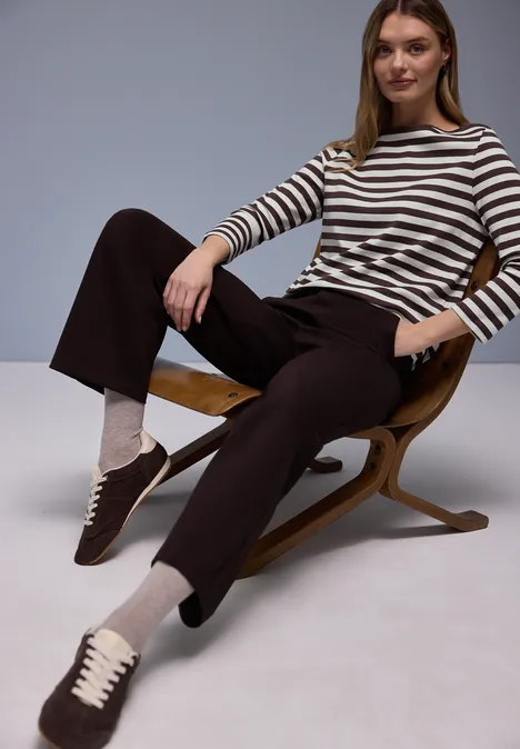 Bluzka w paski molten earth