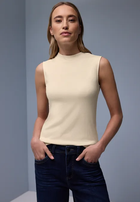 Basis top smoke beige