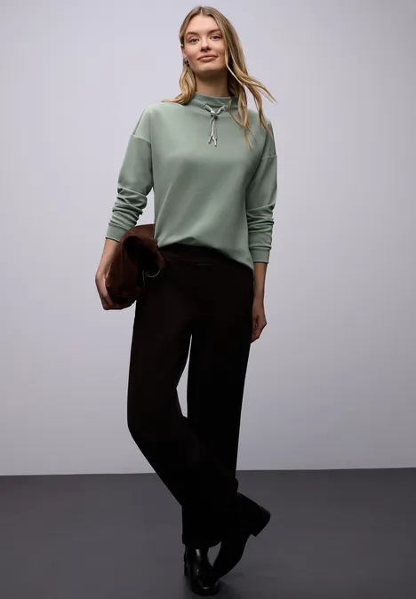 Koszulka w jednolitym kolorze dark mint green