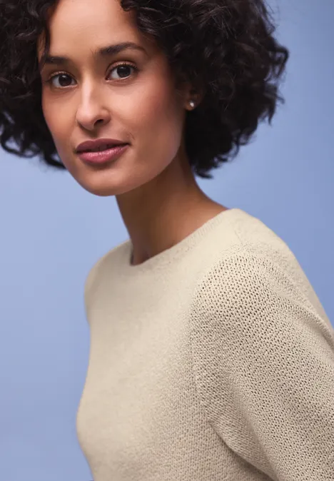 T-shirt en couleur unie cotton beige