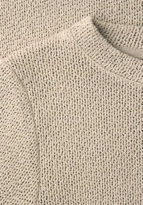 Koszulka w jednolitym kolorze cotton beige