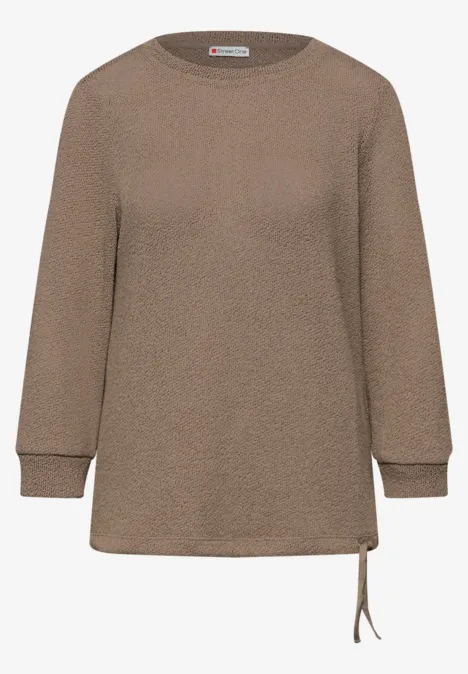 Koszulka w jednolitym kolorze light terra mocha