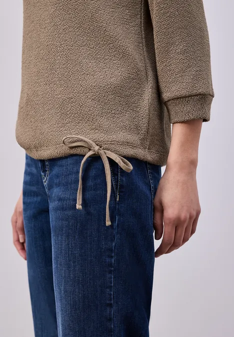 Koszulka w jednolitym kolorze light terra mocha