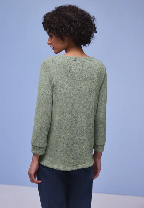 Koszulka w jednolitym kolorze dark mint green