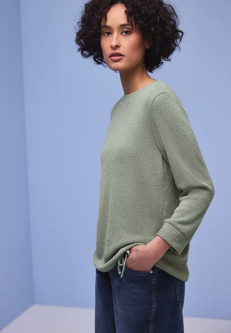 Koszulka w jednolitym kolorze dark mint green