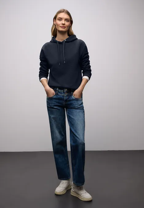 Hoodie Shirt shadowed navy