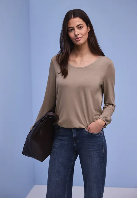 T-shirt de base light terra mocha