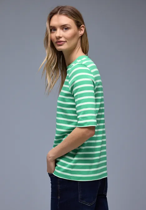 Gestreiftes Shirt arcadia green