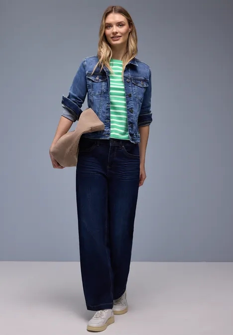 Gestreiftes Shirt arcadia green