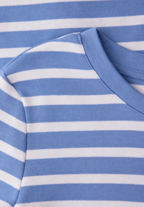 T-shirt à rayures bonnet blue