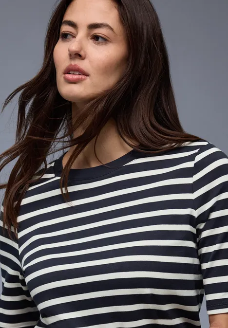 Gestreiftes Shirt shadowed navy Gestreiftes Shirt shadowed navy