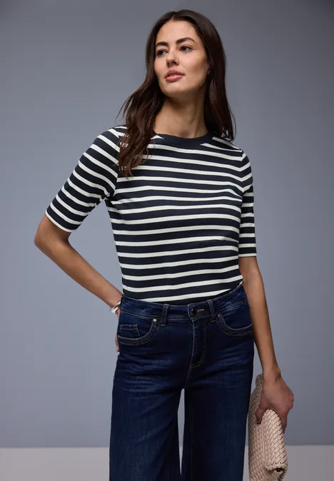 Gestreiftes Shirt shadowed navy Gestreiftes Shirt shadowed navy