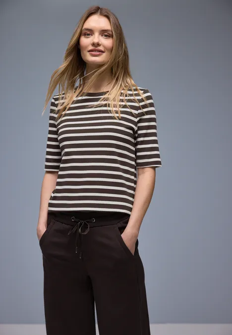 Gestreiftes Shirt molten earth