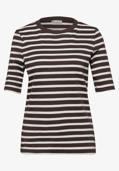Gestreiftes Shirt molten earth