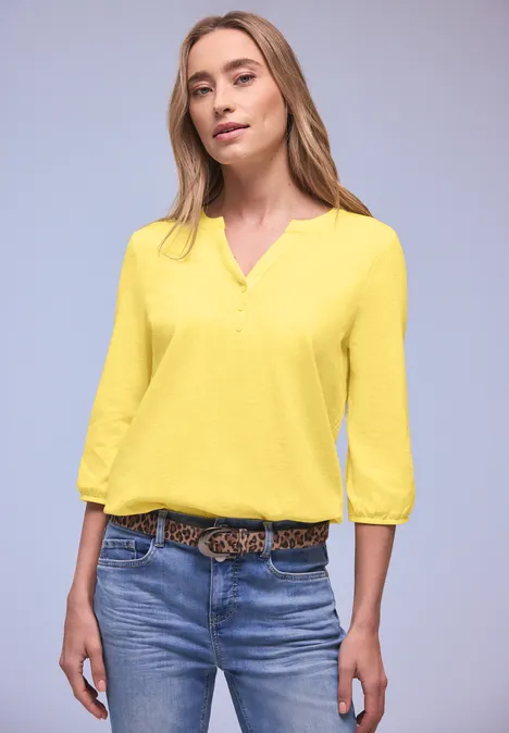 Shirt im Tunika-Look bloom yellow