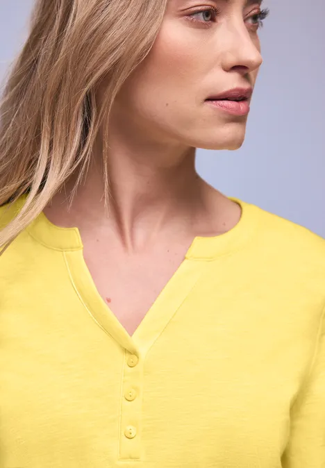 Shirt im Tunika-Look bloom yellow