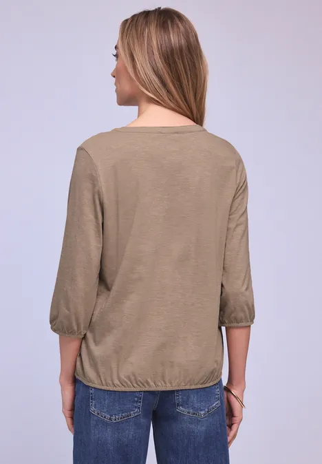 Shirt im Tunika-Look light terra mocha