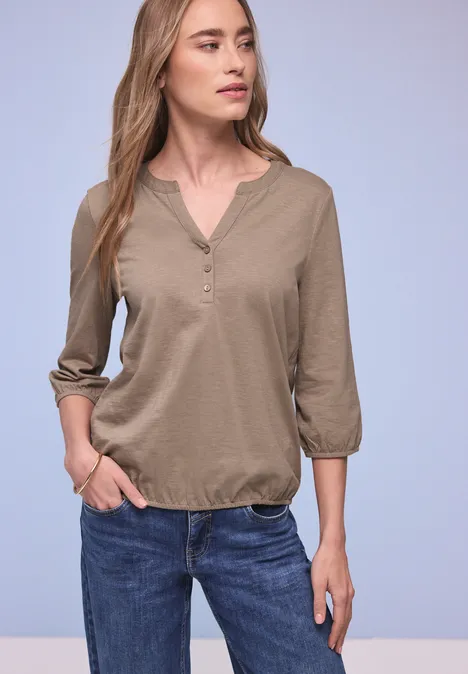 Shirt im Tunika-Look light terra mocha