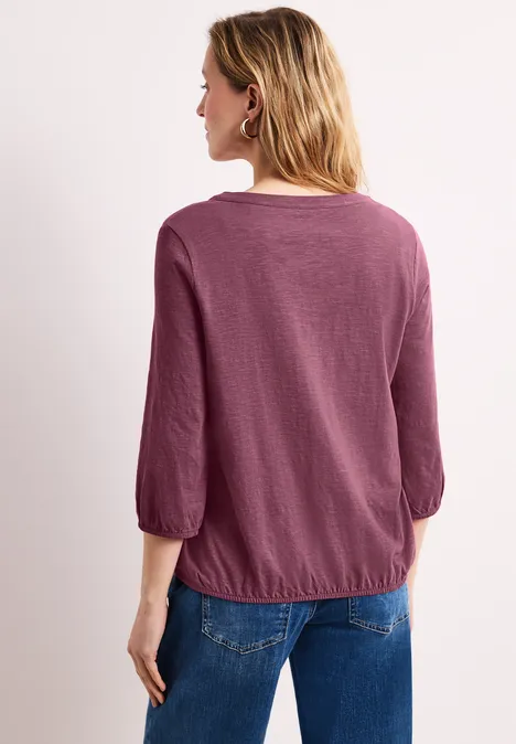 T-shirt au look tunique dark clouded blush