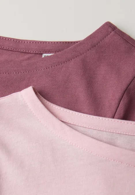Basic Shirt im 2er-Pack minimal rose/dark clouded b. Basic Shirt im 2er-Pack minimal rose/dark clouded b.