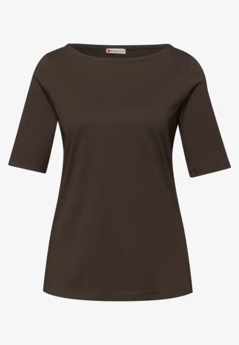 Basic Shirt in een 2-pack cotton beige/espresso brown