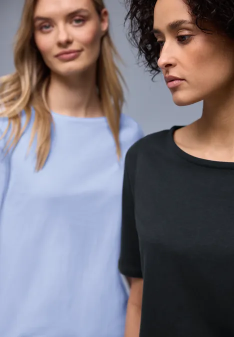 Basic Shirt in een 2-pack shadowed navy/cashmere blue