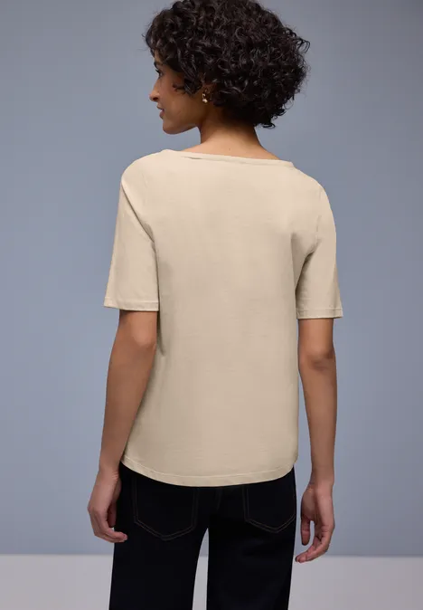 Basic T-Shirt cotton beige