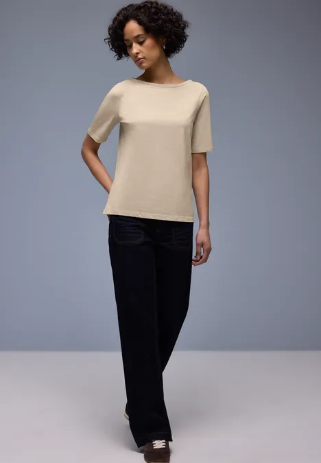 Basic T-Shirt cotton beige